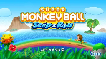 Super Monkey Ball- Step & Roll screen shot title